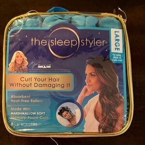 New- Blue Hair Rollers - Large